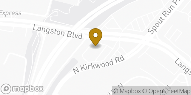Map showing the location of Walgreens in Arlington, VA 22201