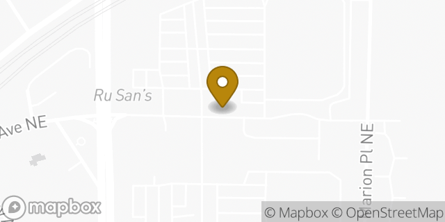 Map showing the location of The UPS Store in Atlanta, GA 30307