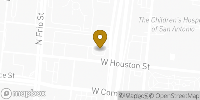 Map showing the location of McDonald's in San Antonio, TX 78207