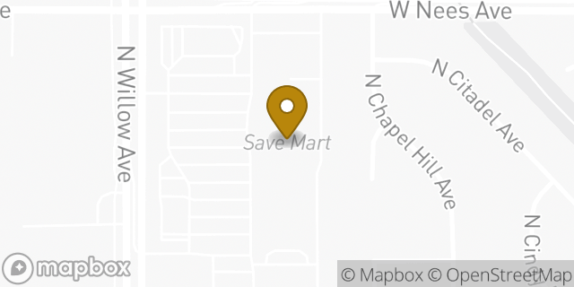 Map showing the location of Coinme in Clovis, CA 93611