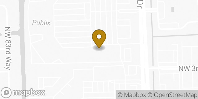 Map showing the location of Amazon Locker - Dreamboat in Pembroke Pines, FL 33024