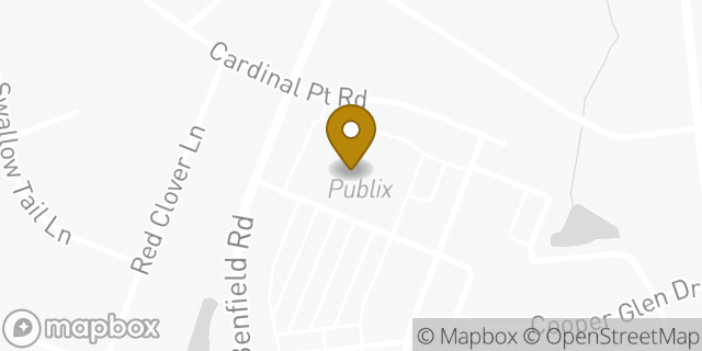 Map showing the location of Publix Pharmacy at Prosperity Village Square in Charlotte, NC 28269