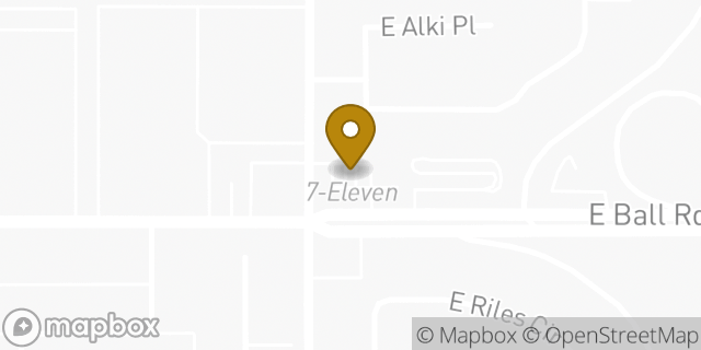 Map showing the location of 7-Eleven in Anaheim, CA 92806