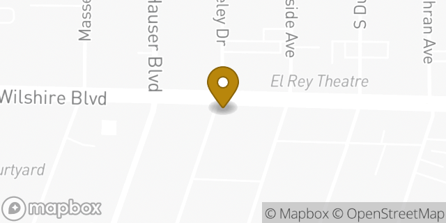 Map showing the location of FedEx Office Print & Ship Center in Los Angeles, CA 90036