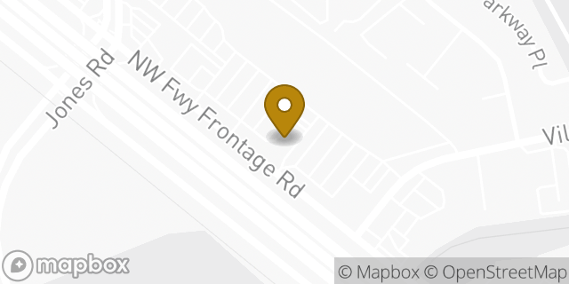 Map showing the location of Hwy 290 & Jones in Jersey Village, TX 77040