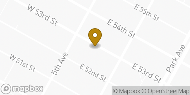 Map showing the location of Equinox 53rd Street in New York, NY 10022