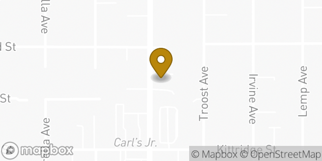 Map showing the location of Enterprise Rent-A-Car in North Hollywood, CA 91606