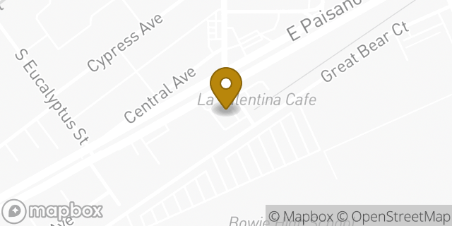 Map showing the location of Paisano & Piedras in El Paso, TX 79905