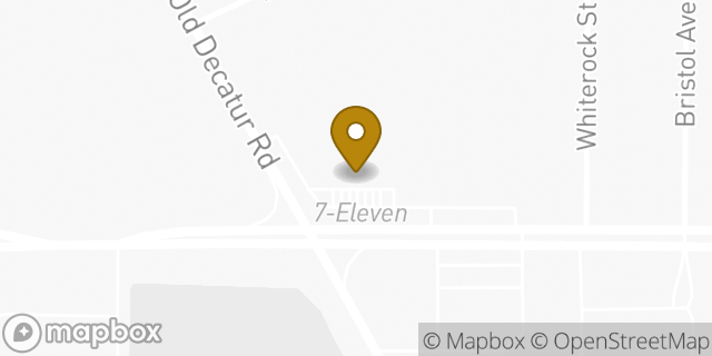 Map showing the location of 7-Eleven in Saginaw, TX 76179