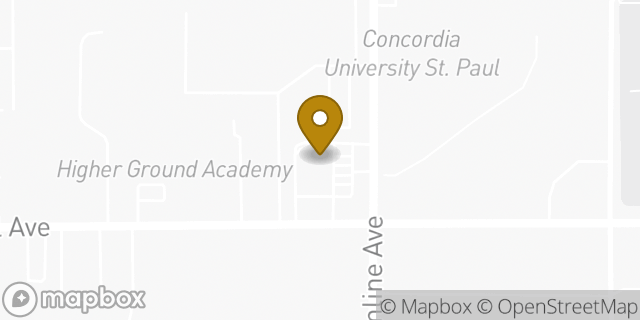 Map showing the location of Amazon Locker - Cebu in Saint Paul, MN 55104