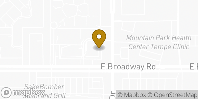 Map showing the location of CVS Pharmacy in Tempe, AZ 85282