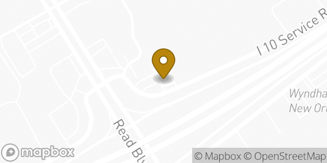 Map showing the location of McDonald's in New Orleans, LA 70127