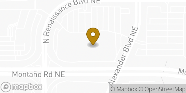 Map showing the location of The Home Depot in Albuquerque, NM 87107