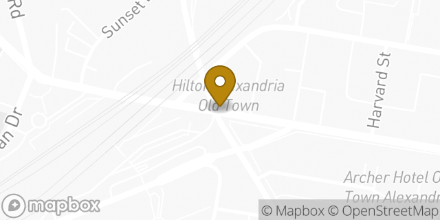 Map showing the location of Starbucks in Alexandria, VA 22314