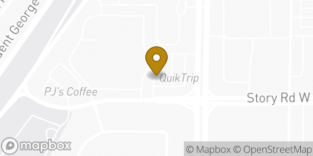 Map showing the location of Amazon Locker - Deco in Irving, TX 75038
