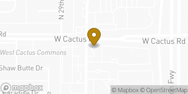 Map showing the location of Amazon Locker - Rattler in Phoenix, AZ 85029