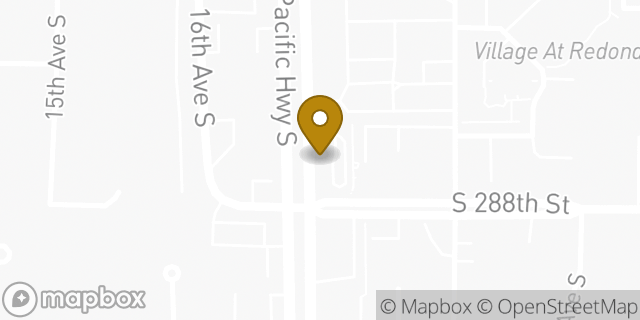 Map showing the location of Starbucks in Federal Way, WA 98003