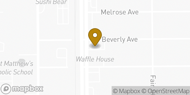 Map showing the location of Starbucks in Jacksonville, FL 32210