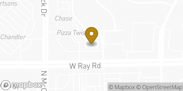 Map showing the location of AutoZone in Chandler, AZ 85226