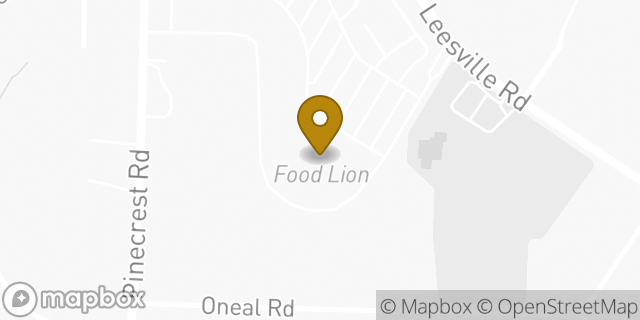 Map showing the location of Coinme in Raleigh, NC 27613