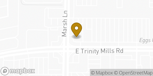 Map showing the location of CVS Pharmacy in Dallas, TX 75287