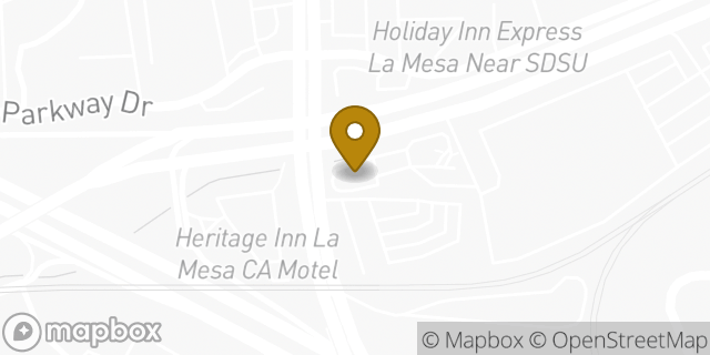 Map showing the location of Chipotle Mexican Grill in La Mesa, CA 91942