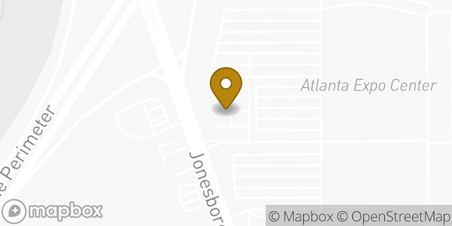 Map showing the location of Enterprise Rent-A-Car in Atlanta, GA 30354