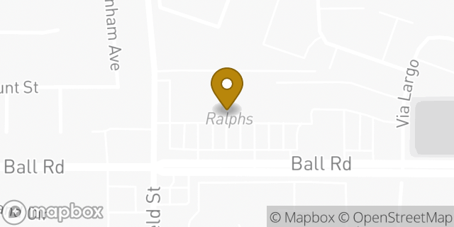 Map showing the location of Starbucks in Cypress, CA 90630