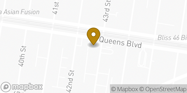 Map showing the location of Amazon Locker - Ange in Sunnyside, NY 11104