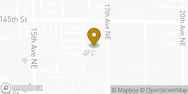 Map showing the location of Starbucks Coffee Company in Seattle, WA 98155