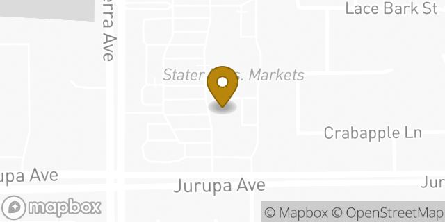 Map showing the location of The UPS Store in Fontana, CA 92337