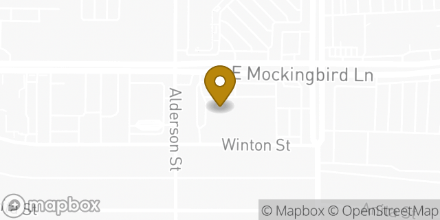 Map showing the location of Amazon Locker - Kakapo in Dallas, TX 75214