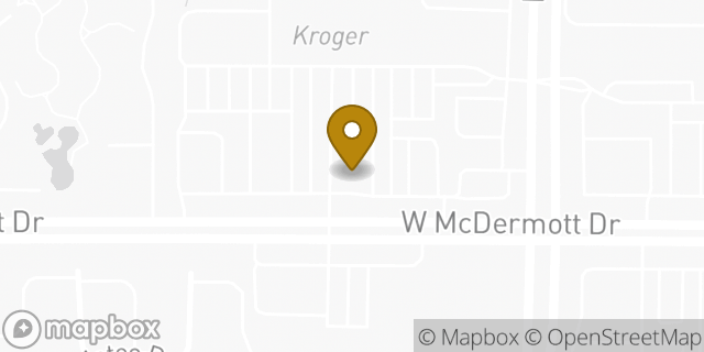 Map showing the location of Kroger Fuel Center in Allen, TX 75013