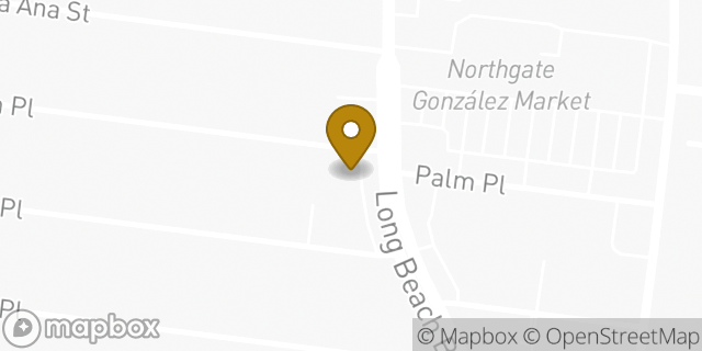 Map showing the location of AutoZone in South Gate, CA 90280