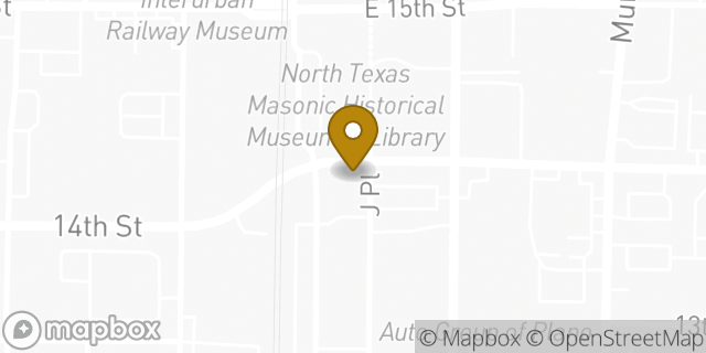 Map showing the location of Starbucks in Plano, TX 75074