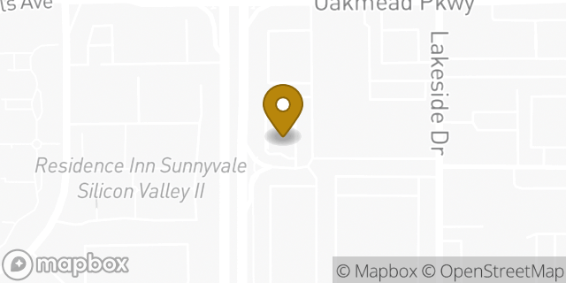 Map showing the location of McDonald's in Sunnyvale, CA 94085
