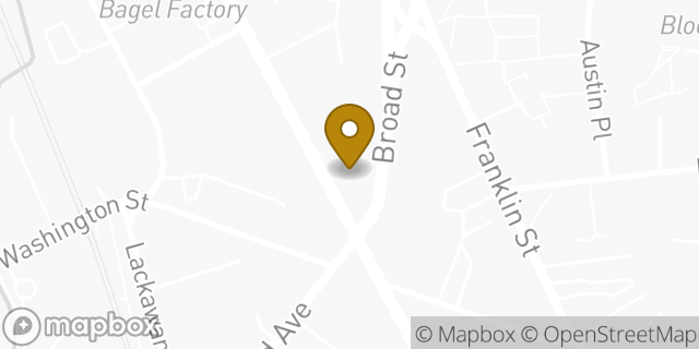 Map showing the location of Subway in Bloomfield, NJ 07003