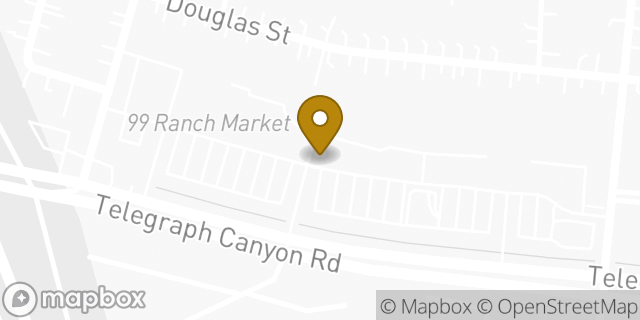 Map showing the location of Starbucks in Chula Vista, CA 91910