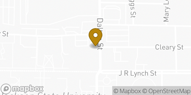 Map showing the location of Amazon Locker - Lifeboat in Jackson, MS 39217