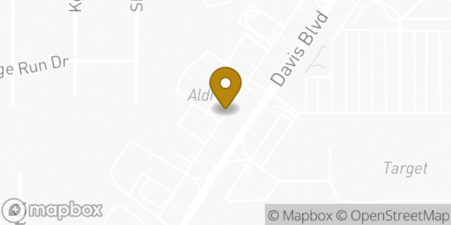 Map showing the location of Aldi in North Richland Hills, TX 76182