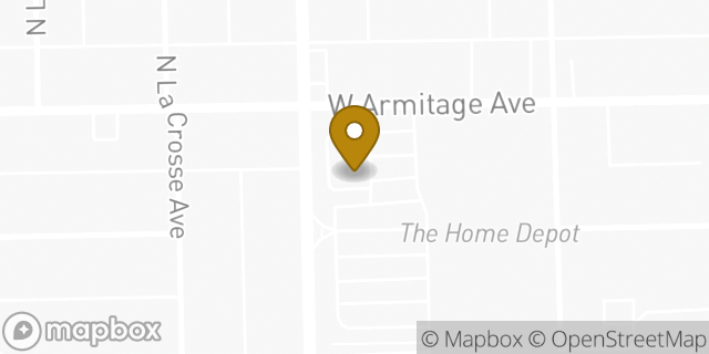 Map showing the location of Starbucks in Chicago, IL 60639