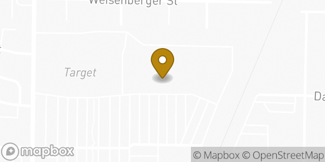 Map showing the location of Amazon Locker - Hatch in Fort Worth, TX 76107