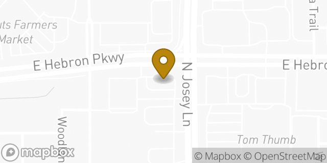 Map showing the location of McDonald's in Carrollton, TX 75007
