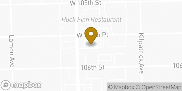 Map showing the location of McDonald's in Oak Lawn, IL 60453