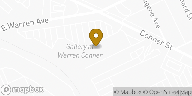 Map showing the location of Kids Foot Locker in Detroit, MI 48214