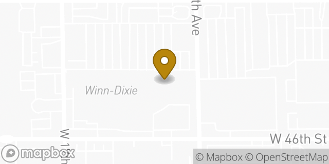 Map showing the location of Fresco y Mas in Hialeah, FL 33012