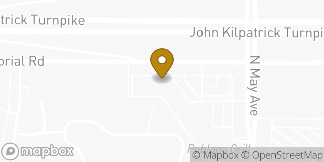 Map showing the location of The UPS Store in Oklahoma City, OK 73120
