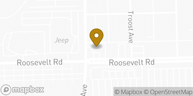 Map showing the location of Amazon Locker - Sophia in Forest Park, IL 60130
