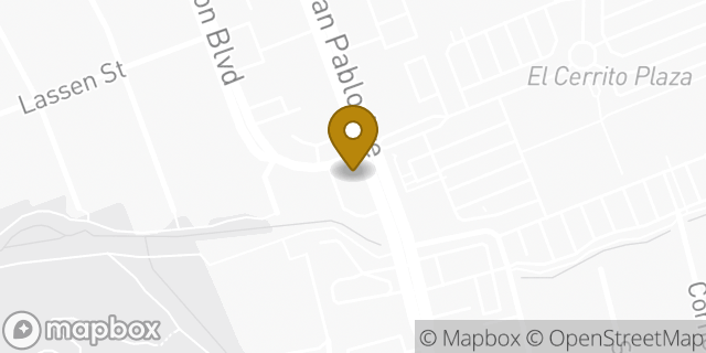 Map showing the location of Peet's Coffee in El Cerrito, CA 94530
