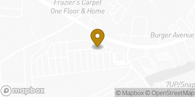 Map showing the location of Dunkin' in Knoxville, TN 37921